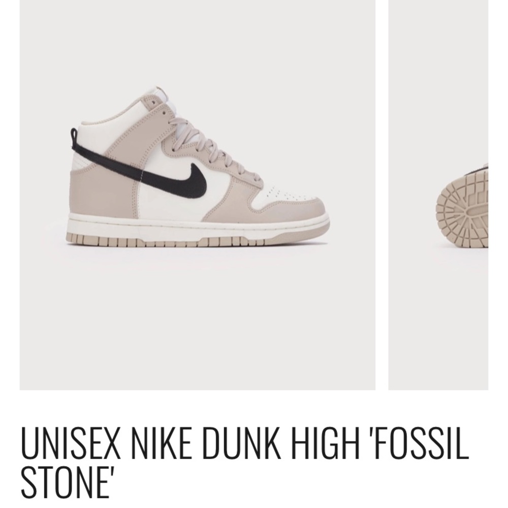Nike Dunk high fossil stone